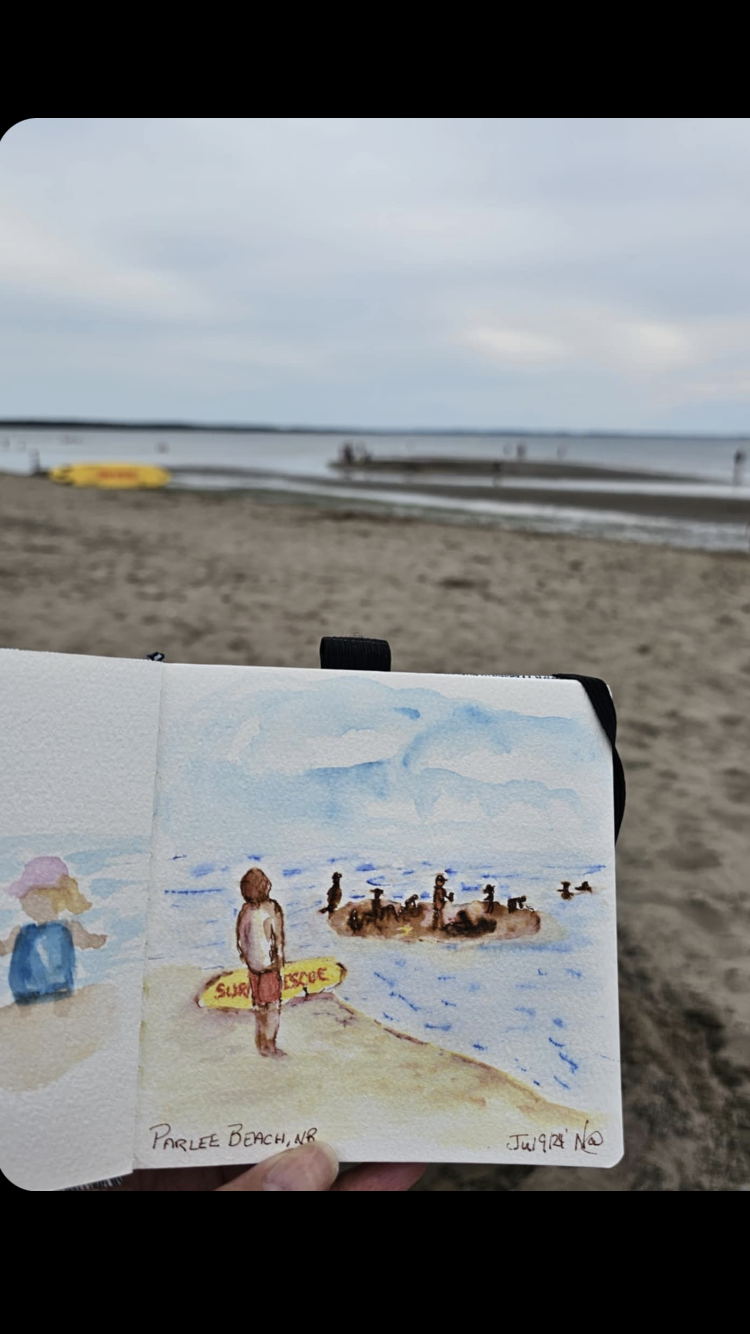 beach painting
